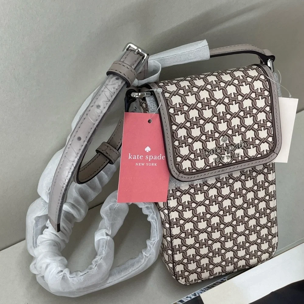 (new+tag) Kate Spade flap phone crossbody fits large iPhone Pro Max + card slots